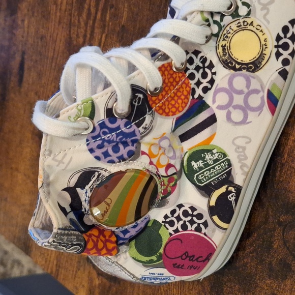 Coach sneakers sz 10 - Picture 2 of 4